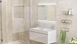 Velvex Тумба с раковиной Otto 100 белый глянец – фотография-5