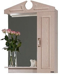 Водолей Зеркальный шкаф Капри 65 R дуб – фотография-1