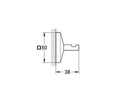 Grohe Крючок Allure Brilliant 40498000 – фотография-2