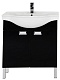 Aquanet Мебель для ванной "Адель 80" черная – картинка-15