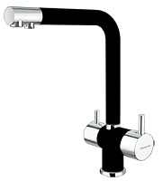 Florentina Смеситель "Арес AV" антрацит для кухонной мойки