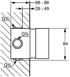 Kludi Смеситель 35158 скрытая часть – фотография-2
