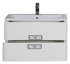 Aquanet Тумба с раковиной Паллада 80 белая – фотография-5