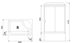 Royal Bath Душевая кабина RB 8120BP2-T-CH правая – фотография-4