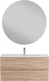 BelBagno Тумба с раковиной Etna 100 подвесная Rovere Bianco с раковиной BB-8099-100 – фотография-3