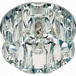 Feron Встраиваемый светильник JD159 LED прозрачный,хром – фотография-1