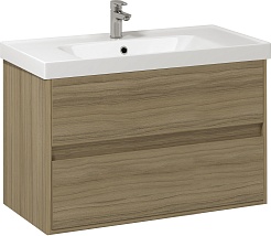 Водолей Мебель для ванной Грейс 90 подвесная кокоболо натуральный – фотография-1