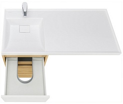 Акватон Мебель для ванной Лондри 40 L дуб сантана/белая – фотография-5