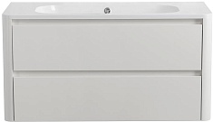 Cezares Тумба с раковиной без отверстия под смеситель Relax 100 подвесная bianco lucido