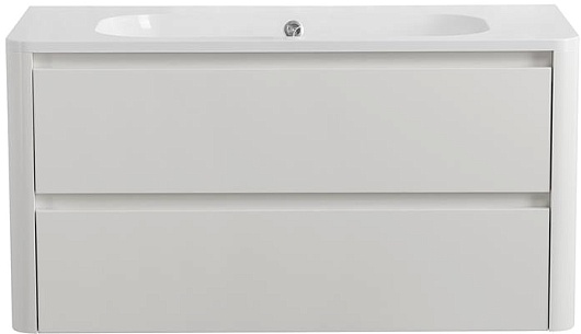 Cezares Тумба с раковиной без отверстия под смеситель Relax 100 подвесная bianco lucido – фото-1