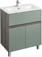 Акватон Тумба с раковиной Форест 75 дуб рошелье/сумеречный голубой