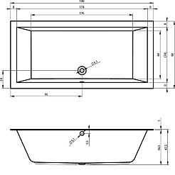 Riho Акриловая ванна LUGO 190х90 L – фотография-3