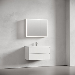 Sancos Зеркало-шкаф Evoke 90 с LED подсветкой SC8090 – фотография-3