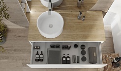 Jorno Тумба под раковину Solis new 120 белая SolN.01.120/P/W/JR подвесная – фотография-10