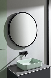 Allen Brau Зеркало Infinity 80/80 1.21017.BL черный – фотография-2