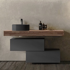 Jorno Тумба под столешницу Modulare 100 подвесная антрацит – фотография-6