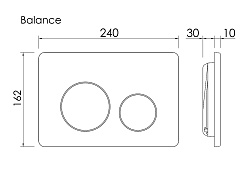 Ceramicanova Подвесной унитаз Forma Rimless c системой инсталляции Balance кнопка Circle хром глянцевый – фотография-5