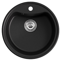 Mixline Мойка кухонная ML-GM09 ультра-черная – фотография-1
