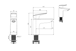 Aquatek Смеситель для раковины Вега AQ1011MB матовый черный – фотография-4