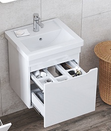 Vigo Тумба с раковиной Grani 750-0-1 подвесная белая – фотография-3