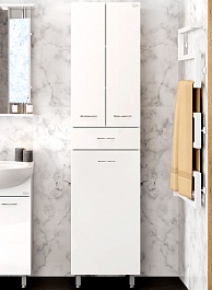 Onika Шкаф пенал Модерн 60 с б/к белый – фотография-4