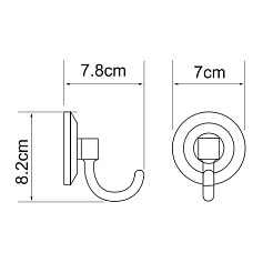 WasserKRAFT Крючок "Rhein K-6223" – фотография-4