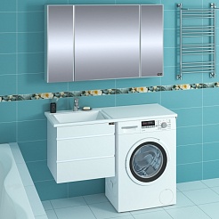 СанТа Тумба с раковиной Марс 56 L подвесная – фотография-4