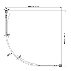Aquanet  Душевой уголок "Delta NPE2142" 90x90, прозрачное стекло – фотография-2