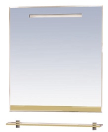 Misty Зеркало для ванной Джулия 65 бежевое – фотография-1