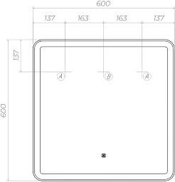 Vigo Зеркало Flam Classic 600 – фотография-6