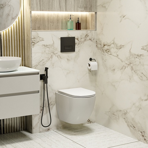 Grossman Клавиша смыва Classic 800.T1.04.210.210 черная матовая – картинка-3