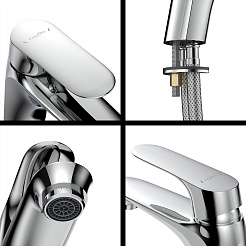 Tokito Смеситель для раковины TAKASE хром TOK-TAK-1011 – фотография-2