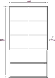 Onika Шкаф навесной Маркус Нова 60 белый – фотография-5