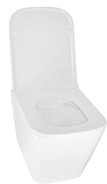 Azario Унитаз подвесной Teramo AZ-0052 безободковый белый – фотография-7