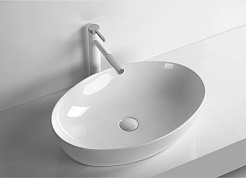 Ceruttispa Раковина накладная 61 CR8023 белая – фотография-2