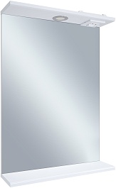 Misty Мебель для ванной Енисей 60 2 ящика подвесная белая – фотография-10