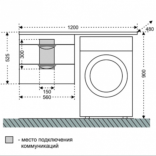 СанТа Мебель для ванной Лидер 56 R подвесная – картинка-5