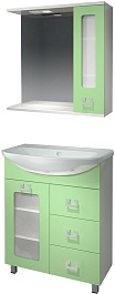 Какса-а Мебель для ванной "Витраж-Цвет 70" R фисташка – фотография-1