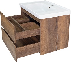 Brevita Мебель для ванной Dallas 60 дуб галифакс – фотография-5