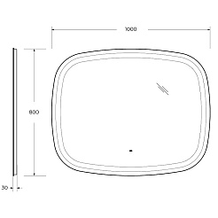 Cezares Зеркало Molveno 100 – фотография-8