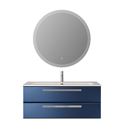 Cezares Тумба с раковиной Eco Cer-N 120 sapfiro CZR-8073-120 ручки серые – фотография-2