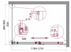 BelBagno Душевой уголок Acqua 120/90 ACQUA-AH-1-120/90-C-Cr стекло прозрачное – фотография-2