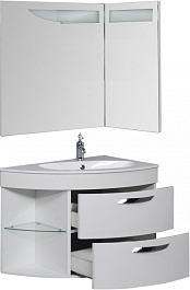 De Aqua Мебель для ванной Трио Люкс 90 R, зеркало Трио Люкс – фотография-12