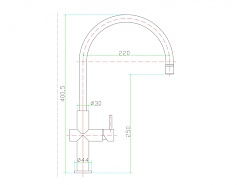 Zorg Смеситель для кухни "SZR-0981-19" – фотография-2