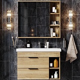 Onika Мебель для ванной Легран 80 Como подвесная дуб галифакс