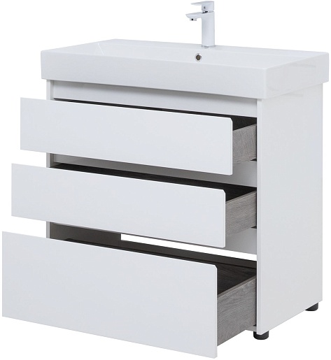 Aquanet Мебель для ванной Nova Lite 85 белая глянцевая – картинка-9