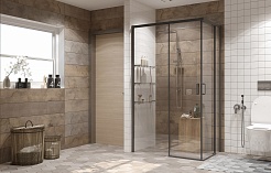 Ambassador  Душевой уголок Queen 11011205L Black – фотография-2