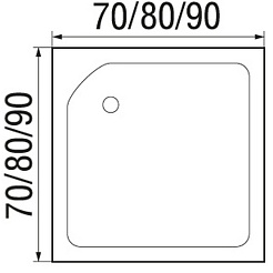 Wemor Душевой поддон 70/24 S – фотография-4