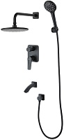 Lemark Душевая система Bronx LM3722BL черная