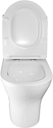 Azario Унитаз-моноблок Terni AZ-8618T безободковый с бачком с сиденьем микролифт белый – фотография-8